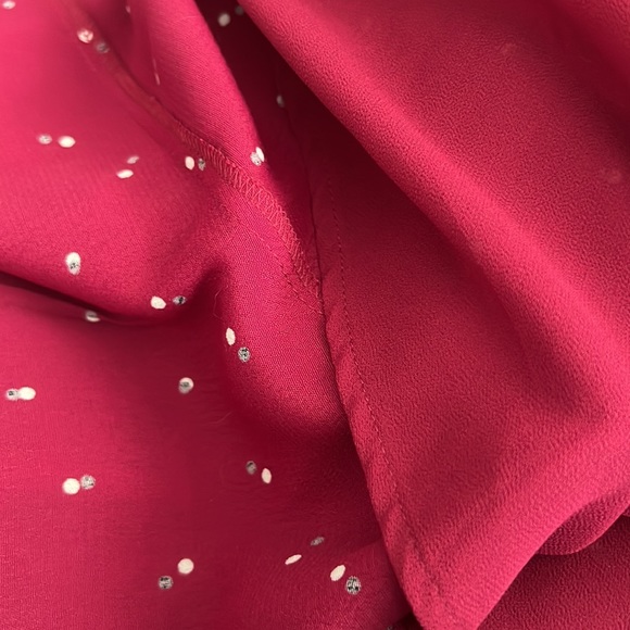 Burgundy wrap dress - Picture 5 of 6